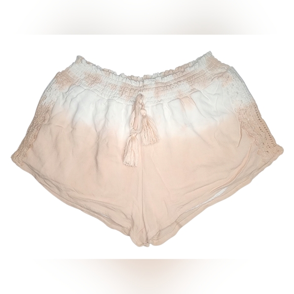 Ocean Drive Pants - Ocean Drive Dip Dyed Crochet Shorts, Womens Medium